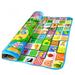 Baby Crawling Double-Sided Foam Waterproof Play Mat Game Mat with Drawing Alphabet Figures Animals Pattern