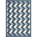 SAFAVIEH Outdoor CY7430-258A3 Courtyard Navy / Beige Rug