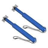 Uxcell Golf Club Groove Sharpener 6 Heads Club Cleaning for Golf Irons Wedges Blue 2 Pack