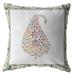 HomeRoots 412623 20 in. Paisley Indoor & Outdoor Throw Pillow Orange Red & White