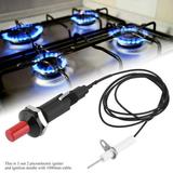 Premium Piezo Spark Ignition Kit BBQ Grill Push Button Igniter Set for Fireplace Stove Gas