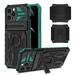 Dteck iPhone 12 Pro Max Case with Detachable Wrist Band Strap 360 Rotating Sports Running Armband Kickstand Rugged Case for iPhone 12 Pro Max Darkgreen