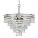 Seven Light Chandelier in Classic Style 20 inches Wide By 23.25 inches High-Hand Cut Crystal Type-Olde Silver Finish Bailey Street Home 49-Bel-1677306