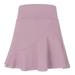 Ladies Sports Short Skirt Loose Fake Two-piece Anti-walking Speed Dry Running Fitness Skirt Tennis Skirt Pink XL