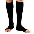 [Big Clear!]1 Pair Women Fitness Zipper Compression Yoga Socks Leg Support Knee Sox Open Toe Sports Sock