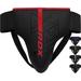 RDX Groin Protector for Boxing Muay Thai Kickboxing and MMA Fighting Maya Hide Leather Abdo Gear for Martial Arts Training Men Jockstrap Abdominal Guard for Sparring Taekwondo and Grappling