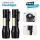 LED Rechargeable Tactical Flashlights Brightest LED Flashlight Zoomable Waterproof 3 Modes Powerful Handheld Flashlight