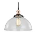 Woodbridge Lighting Art Glass 1-Light Mini-Pendant in Matte/Metallic Bronze