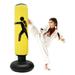 Pcapzz Boxing Punch Bag 160cm Fitness Punching Bag Free Standing Inflatable Boxing Punching Heavy Bag for Kids Ninja Boxing Bag Bounce Back for Practicing Karate Taekwondo Kids Adults Boxing Toy