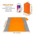 Magazine Beach Blanket 79 inch Ã— 83 Inch Picnic Blanket Waterproof Sand Mat Light Mat Portable For Travel Camping Hiking Bagless Sand Mat