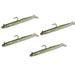 Tsunami HSE6-4-6 Rigged Holographic Sand Eel Lure 6 4pk Olive Back