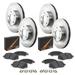 Max Advanced Brakes - Brake Kit for 2004 2005 2006 2007 2008 2009 2010 2011 2012 2013 Mazda 3 Sport 2.0L Front and Rear Replacement Disc Brake Rotors and Ceramic Brake Pads