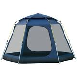 Outsunny 6 Person Camping Tent Screen Room with 360Ã‚Â° Mesh Walls