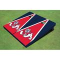 Fresno State Bulldog Red And Navy Blue Matching Triangle Cornhole Boards