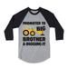 Tstars Boys Big Brother Shirt Gift for Big Brother Tractor Promoted to Big Brother Birthday Baby Shower Pregnancy Announcement Big Bro Gifts for Brother 3-4 Sleeve Baseball Jersey Toddler Shirt