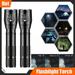 LED Tactical Flashlight 2 Pack Powerful 10000 Lumens LED Flashlights with 5 Modes Zoomable and Water Resistant for Camping Emergency Hiking