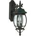 Satco Central Park Textured Black Transitional Outdoor w/ 3 Light 60W
