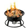 Flame King Portable Propane Outdoor Gas Fire Pit W/ Cover & Carry Kit 19-Inch 58 000 BTU