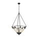 Elk Home 27-Inch Wide Centrifugal Chandelier Oil Rubbed Bronze