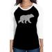 Women s Raglan Baseball Word Art T-shirt - Mama Bear