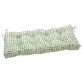 Pillow Perfect Outdoor | Indoor Alauda Grasshopper Outdoor Tufted Bench Swing Cushion 48 X 18 X 5