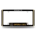 Rico Industries Emporia State College 12 x 6 Chrome Classic All Over Automotive License Plate Frame for Car/Truck/SUV
