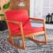 SAFAVIEH Vernon Outdoor Patio Rocking Chair Natural/Red