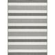 nuLOOM Heidi Multi Striped Indoor/Outdoor Area Rug 8 Light Gray