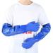 Dioche Long Sleeve Anti-Chemical Gloves PVC Acid Alkali Oil Resistant Hands Protector For Industry Laboratory Electronics Chemical Resistant Sleeve PVC Long Gloves