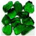 American Specialty Glass LGREENZM-1 Recycled Chunky Glass Green - Medium - 0.5-1 in. - 1 lbs