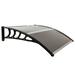 40 Ã—40 Window Awning Door Canopy Outdoor Front Door Patio Canopy Protection Bowrn&Black