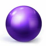 Pilates Ball Exercise Ball Yoga Ball Stability Ball Chair Yoga Ball for Fitness Balance Workout Physical Therapy w/ Pump Purple