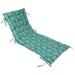 Vargottam Printed Rocking Chair Sofa Cushion With TiesChaise Recliner Quilted Thick Padded Seat Cushions Recliner Garden Outdoor Terrace Bench Cushion 74 X 23 inches-Turquoise Blue