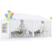 Quictent 10 x20 Heavy Duty Party Tent Patio White Wedding Gazebo Outdoor Carport Canopy Shade with 6 Removable Walls