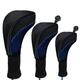 Dcenta 3pcs Head Covers Driver Fairway Woods Headcovers Accessories