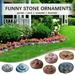 Kiplyki Wholesale Funny Rock-Face Garden/Yard Art Sculpture Resin Sculptures Mystical Garden Stone