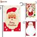 Spencer 2Pcs Christmas Santa Claus Garden Flag 11.8 x 17.7 Buffalo Buffalo Plaid Scarf Double Sized Winter Holiday Garden Yard Flag Christmas Outdoor Decoration B