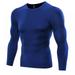 Balems Mens Compression Base Layer Tight Tops Long Sleeve Gym Tee Shirt Under Skin ports Gear