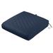 Classic Accessories Montlake FadeSafe Water-Resistant Patio Chair/Loveseat Quilted Cushion 25 x 27 x 5 inch Navy