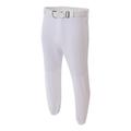 A4 N6195 Adult Double Play Polyester Baseball Pant with Elastic Waist and Belt Loops