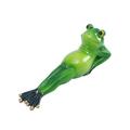 Green Frog Sitting Statue Frogs Garden Decor Statues for Yard and Garden Indoor Outdoor Decoration Sculpture 7Inch