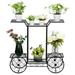 Yesfashion 6 Detachable Plant Stand Car Shape Corner Plant Shelf For Decorating Garden Patio Deck Farmhouse