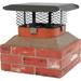 HY-C Small 3/4 Mesh Shelter Adjustable Clamp-On Galvanized Steel Single Flue Chimney Cap- SCADJ-S