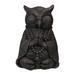 Northlight 17 Dark Gray Meditating Buddha Owl Outdoor Garden Statue