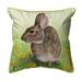 Betsydrake ZP053L 22 x 22 in. Rabbit Extra Large Zippered Indoor & Outdoor Pillow - Large