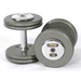 80 - 100 lb. Pro Style Gray Cast Iron Round Dumbbell Set w/ Straight Handle & Chrome Caps (Commercial Gym Quality) by Troy Barbell