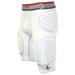 Exxact Sports Elite 5-Pad Football Girdle | Padded Compression Shorts | w/ Integrated Padding (Adult) (Adult 2X-Large White)