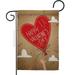 Ornament Collection Sweet Valentines Day Balloon Springtime Double-Sided Decorative Garden Flag Multi Color
