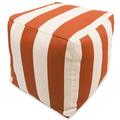 Majestic Home Goods Vertical Stripe Indoor/Outdoor Ottoman Pouf Cube