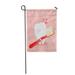 KDAGR Red Cute Cartoon Teeth and Toothbrush Happy Valentine Day Garden Flag Decorative Flag House Banner 12x18 inch